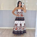 Vestido Longo Lastex Lauren Crepe de Seda